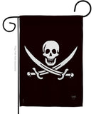 Calico Jack Rackham - Pirate Coastal Vertical Impressions Decorative Flags HG107031 Made In USA