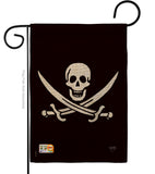 Calico Jack Rackham - Pirate Coastal Vertical Impressions Decorative Flags HG107031 Made In USA