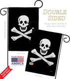 Black Sam - Pirate Coastal Vertical Impressions Decorative Flags HG107032 Made In USA