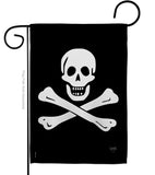 Black Sam - Pirate Coastal Vertical Impressions Decorative Flags HG107032 Made In USA