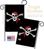 Red Bandana - Pirate Coastal Vertical Impressions Decorative Flags HG107042 Made In USA