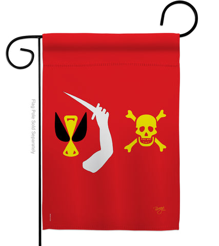 Christopher Moody - Pirate Coastal Vertical Impressions Decorative Flags HG107043 Made In USA