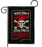 Play Like a Priate - Pirate Coastal Vertical Impressions Decorative Flags HG137074 Made In USA