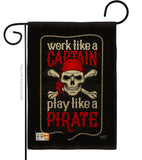 Play Like a Priate - Pirate Coastal Vertical Impressions Decorative Flags HG137074 Made In USA