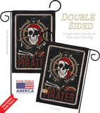 Be Pirates - Pirate Coastal Vertical Impressions Decorative Flags HG137319 Made In USA