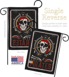 Be Pirates - Pirate Coastal Vertical Impressions Decorative Flags HG137319 Made In USA