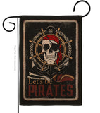 Be Pirates - Pirate Coastal Vertical Impressions Decorative Flags HG137319 Made In USA