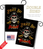 Pirate Bay - Pirate Coastal Vertical Impressions Decorative Flags HG137377 Made In USA