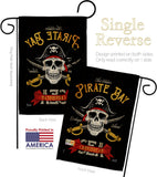 Pirate Bay - Pirate Coastal Vertical Impressions Decorative Flags HG137377 Made In USA