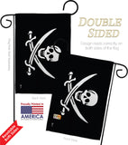 Jack Rackham's - Pirate Coastal Vertical Impressions Decorative Flags HG140412 Made In USA