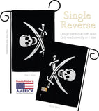 Jack Rackham's - Pirate Coastal Vertical Impressions Decorative Flags HG140412 Made In USA
