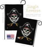 Pirates - Pirate Coastal Vertical Impressions Decorative Flags HG192305 Made In USA