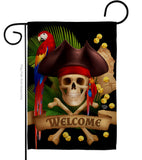 Pirate Ahoy Mate - Pirate Coastal Vertical Impressions Decorative Flags HG192374 Made In USA