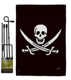 Calico Jack Rackham - Pirate Coastal Vertical Impressions Decorative Flags HG107031 Made In USA