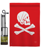 Henry Every - Pirate Coastal Vertical Impressions Decorative Flags HG107036 Made In USA