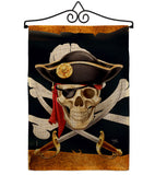 Pirate Life - Pirate Coastal Vertical Impressions Decorative Flags HG107068 Made In USA