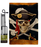 Pirate Life - Pirate Coastal Vertical Impressions Decorative Flags HG107068 Made In USA