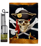 Pirate Life - Pirate Coastal Vertical Impressions Decorative Flags HG107068 Made In USA