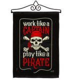 Play Like a Priate - Pirate Coastal Vertical Impressions Decorative Flags HG137074 Made In USA