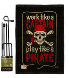 Play Like a Priate - Pirate Coastal Vertical Impressions Decorative Flags HG137074 Made In USA