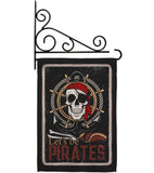 Be Pirates - Pirate Coastal Vertical Impressions Decorative Flags HG137319 Made In USA