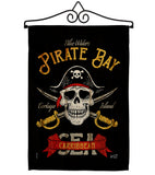 Pirate Bay - Pirate Coastal Vertical Impressions Decorative Flags HG137377 Made In USA