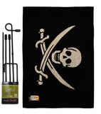 Jack Rackham's - Pirate Coastal Vertical Impressions Decorative Flags HG140412 Made In USA