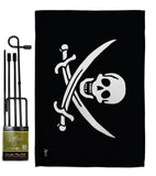 Jack Rackham's - Pirate Coastal Vertical Impressions Decorative Flags HG140412 Made In USA