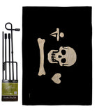 Pirate of Stede Bonnet - Pirate Coastal Impressions Decorative Flags HG141132 Made In USA