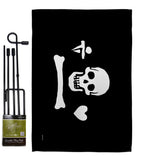 Pirate of Stede Bonnet - Pirate Coastal Impressions Decorative Flags HG141132 Made In USA