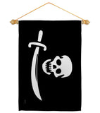 Early Bartholomew Roberts - Pirate Coastal Impressions Decorative Flags HG141193 Made In USA