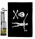 Pirate Captain Dulaien - Pirate Coastal Impressions Decorative Flags HG141196 Made In USA