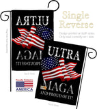 Maga And Proud - Patriotic Americana Vertical Impressions Decorative Flags HG170276 Made In USA