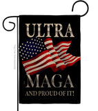 Maga And Proud - Patriotic Americana Vertical Impressions Decorative Flags HG170276 Made In USA