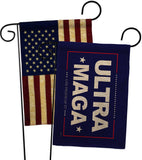 Blue Ultra Maga - Patriotic Americana Horizontal Impressions Decorative Flags HG170274 Made In USA