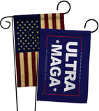 Blue Ultra Maga - Patriotic Americana Horizontal Impressions Decorative Flags HG170274 Made In USA