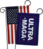 Blue Ultra Maga - Patriotic Americana Horizontal Impressions Decorative Flags HG170274 Made In USA