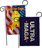 Blue Ultra Maga - Patriotic Americana Horizontal Impressions Decorative Flags HG170274 Made In USA