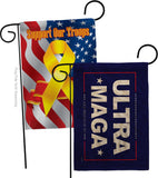 Blue Ultra Maga - Patriotic Americana Horizontal Impressions Decorative Flags HG170274 Made In USA