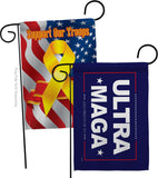 Blue Ultra Maga - Patriotic Americana Horizontal Impressions Decorative Flags HG170274 Made In USA