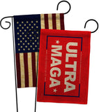 Red Ultra Maga - Patriotic Americana Horizontal Impressions Decorative Flags HG170275 Made In USA