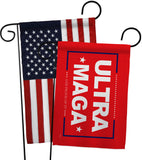 Red Ultra Maga - Patriotic Americana Horizontal Impressions Decorative Flags HG170275 Made In USA