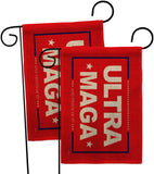 Red Ultra Maga - Patriotic Americana Horizontal Impressions Decorative Flags HG170275 Made In USA