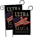 Maga And Proud - Patriotic Americana Vertical Impressions Decorative Flags HG170276 Made In USA