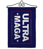 Blue Ultra Maga - Patriotic Americana Horizontal Impressions Decorative Flags HG170274 Made In USA