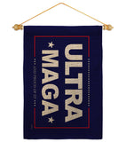 Blue Ultra Maga - Patriotic Americana Horizontal Impressions Decorative Flags HG170274 Made In USA