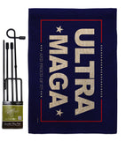 Blue Ultra Maga - Patriotic Americana Horizontal Impressions Decorative Flags HG170274 Made In USA