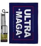 Blue Ultra Maga - Patriotic Americana Horizontal Impressions Decorative Flags HG170274 Made In USA