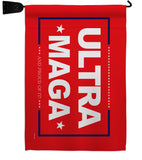 Red Ultra Maga - Patriotic Americana Horizontal Impressions Decorative Flags HG170275 Made In USA