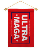 Red Ultra Maga - Patriotic Americana Horizontal Impressions Decorative Flags HG170275 Made In USA